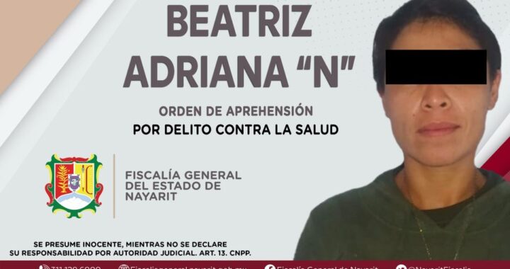 APREHENDIDA PRESUNTA RESPONSABLE DE DELITO CONTRA LA SALUD.