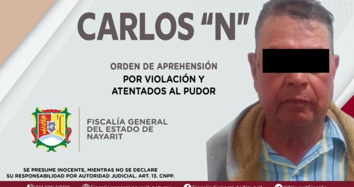 CAPTURADO POR VIOLACIÓN Y ATENTADOS AL PUDOR.