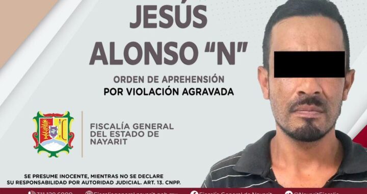 DETENIDO EN TEPIC POR VIOLACIÓN AGRAVADA.