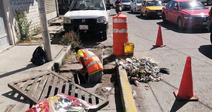 Continúan acciones preventivas del Gobierno de Geraldine Ponce ante el temporal de lluvias.