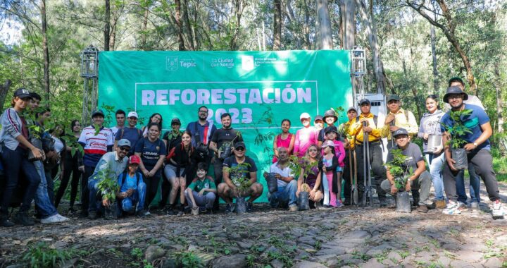 Más vida para el San Juan ; Gobierno de Tepic planta otros 5 mil árboles,