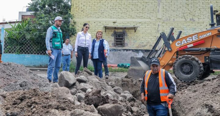 Supervisa Geraldine Ponce Obra Integral en la Valle de Matatipac.