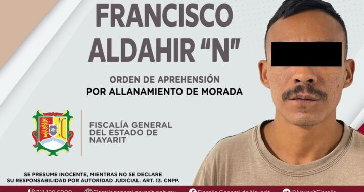 SE LE EJECUTA ORDEN DE APREHENSIÓN POR ALLANAMIENTO DE MORADA.