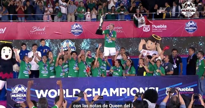 MÉXICO FEMENIL CAMPEÓN DEL MUNDIAL DE FÚTBOL 7 PUEBLA 2023.