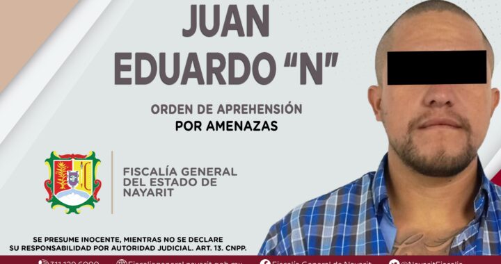 APREHENDIDO PRESUNTO RESPONSABLE DE AMENAZAR A UNA MUJER