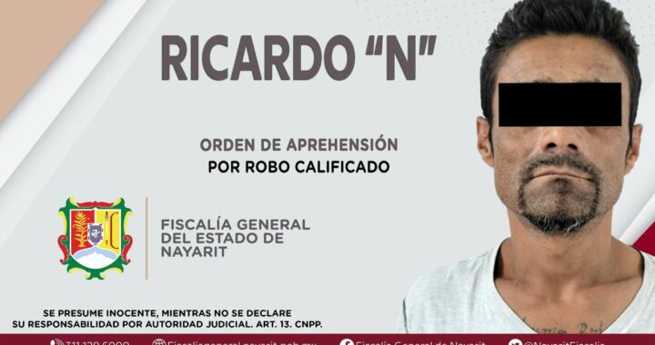 DETENIDO PRESUNTO RESPONSABLE DE ROBO CALIFICADO.