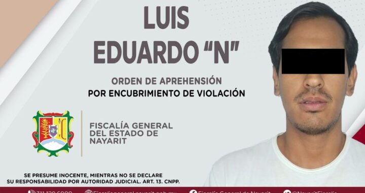 CAPTURADO PRESUNTO RESPONSABLE DE ENCUBRIMIENTO DE VIOLACIÓN.