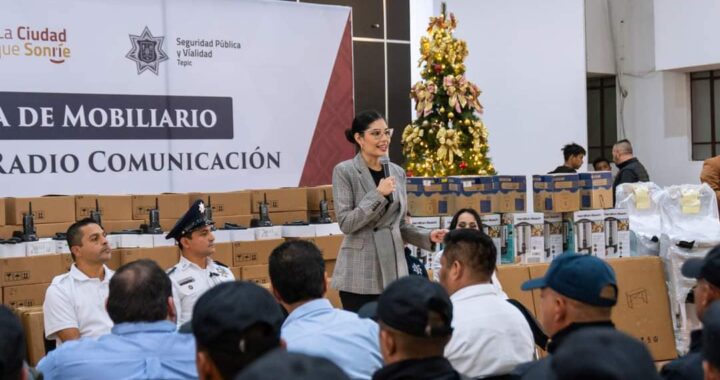 GERALDINE CIERRA 2023 CON UNA GRAN INVERSIÓN EN SEGURIDAD PÚBLICA EN TEPIC.