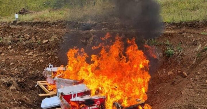 FGR INCINERA Y DESTRUYE MÁS DE OCHO TONELADAS DE NARCÓTICO, PRECURSORES QUÍMICOS Y OBJETOS DEL DELITO.