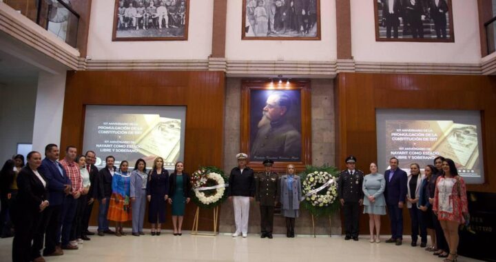 Conmemora Congreso 107 aniversario de la Constitución de México y de Nayarit como Estado Libre y Soberano.