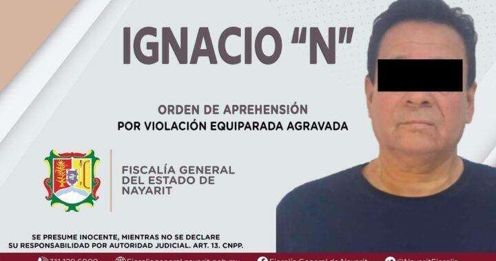 CAPTURADO EN TEPIC POR VIOLACIÓN EQUIPARADA AGRAVADA.