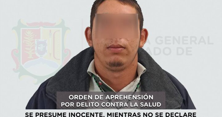 DETENIDO EN TEPIC POR DELITO CONTRA LA SALUD.