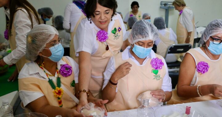 Recibe voluntariado del IMSS Nayarit capacitación para elaboración de prótesis de mama artesanales.