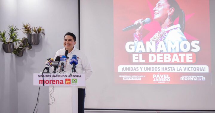 PAVEL JARERO ; “ CLAUDIA GANÓ EL DEBATE Y VAMOS A GANAR EL 02 DE JUNIO”.