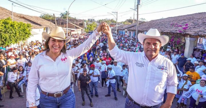 Ivideliza se compromete con el Desarrollo Municipal en gira de campaña por Santiago y Rosamorada.