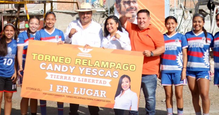 Candy Yescas Resalta la Importancia del Deporte y se Compromete con los Jóvenes de Tierra y Libertad.