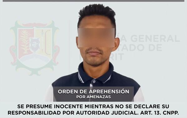 CUMPLIMENTA FGEN ORDEN DE APREHENSIÓN POR AMENAZAS.