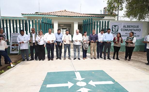 Director general del IMSS y gobernador de Sinaloa inauguran Albergue Comunitario Villa Unión y supervisan avance de IMSS-Bienestar.