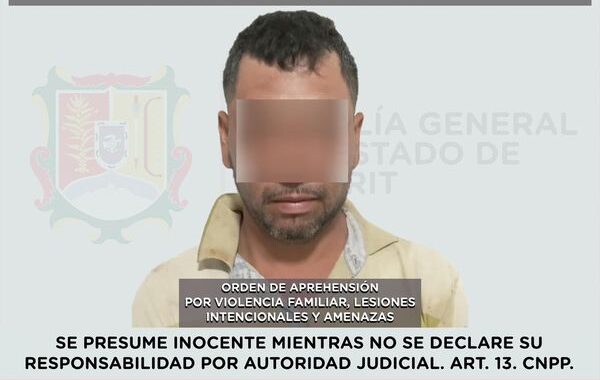 APREHENDIDO POR VIOLENCIA FAMILIAR, LESIONES INTENCIONALES Y AMENAZAS.