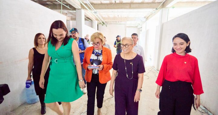 Supervisa Beatriz Estrada Martínez avance en la construcción de la nueva Casa Hogar DIF.