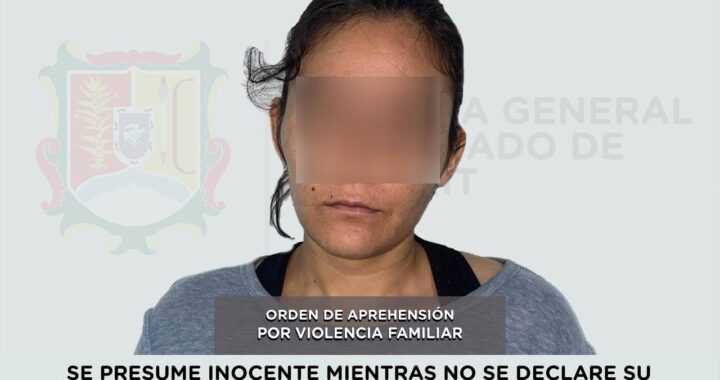 APREHENDIDA POR EJERCER VIOLENCIA FAMILIAR CONTRA UN ADOLESCENTE.