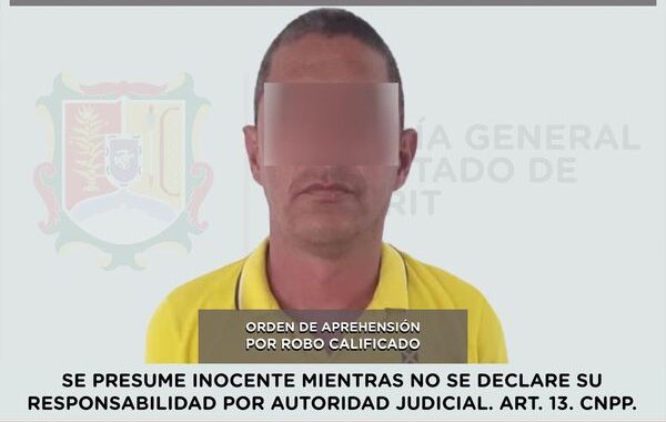 SE LE EJECUTA ORDEN DE APREHENSIÓN POR ROBO CALIFICADO.