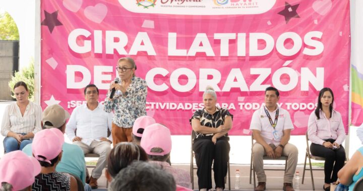 Beatriz Estrada reafirma su compromiso con las familias de Santiago Ixcuintla.