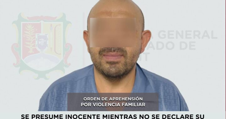 APREHENDIDO EN TEPIC POR VIOLENCIA FAMILIAR.