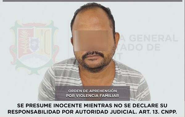 DETENIDO PRESUNTO RESPONSABLE DE VIOLENCIA FAMILIAR.