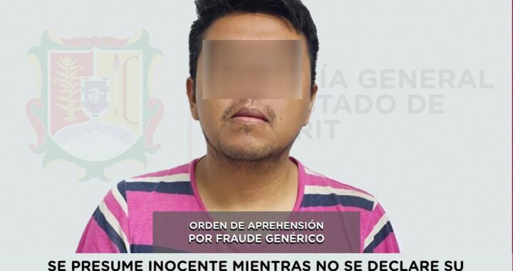 SE LE EJECUTA ORDEN DE APREHENSIÓN POR FRAUDE GENÉRICO.