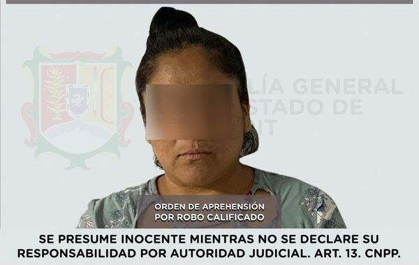 DETENIDA PRESUNTA RESPONSABLE DE ROBO CALIFICADO.