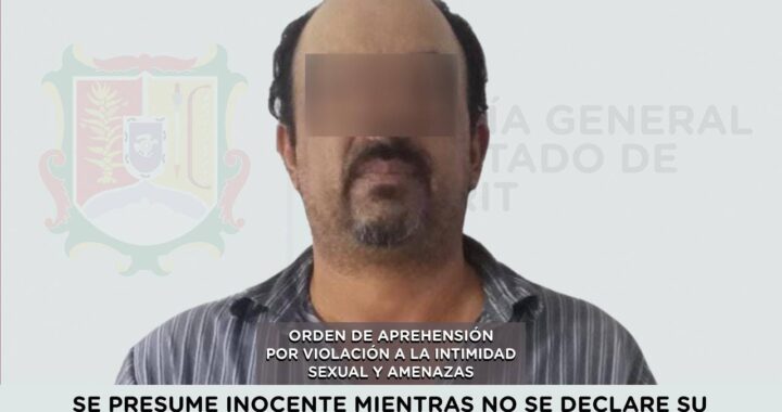 DETENIDO POR VIOLACIÓN A LA INTIMIDAD SEXUAL Y AMENAZAS.