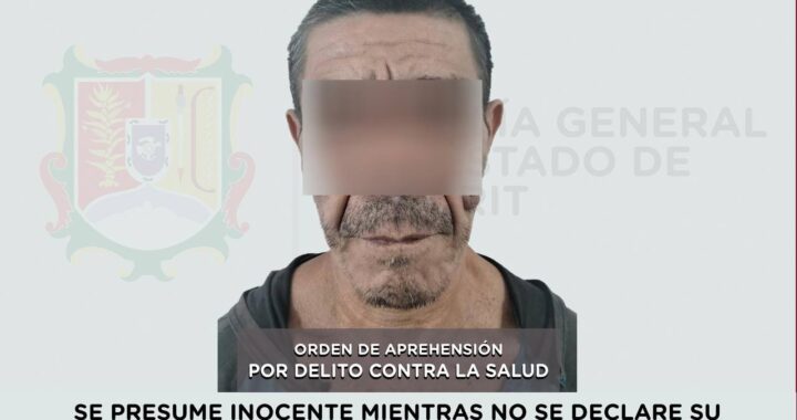 DETENIDO EN TEPIC POR DELITO CONTRA LA SALUD.