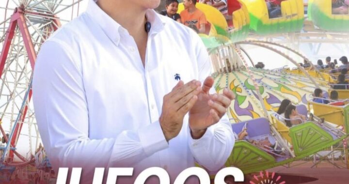 INVITA HÉCTOR SANTANA A NIÑAS Y NIÑOS A DISFRUTAR JUEGOS MECÁNICOS GRATUITOS ESTE LUNES EN SAN JUAN DE ABAJO.