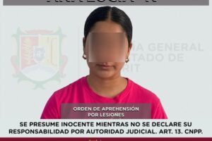 APREHENDIDA PRESUNTA RESPONSABLE DEL DELITO DE LESIONES.