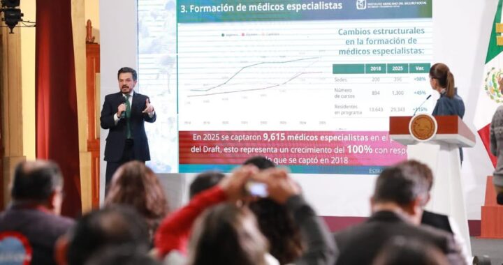 IMSS hará 30 millones de consultas de especialidad en 2025 ; Zoé Robledo .