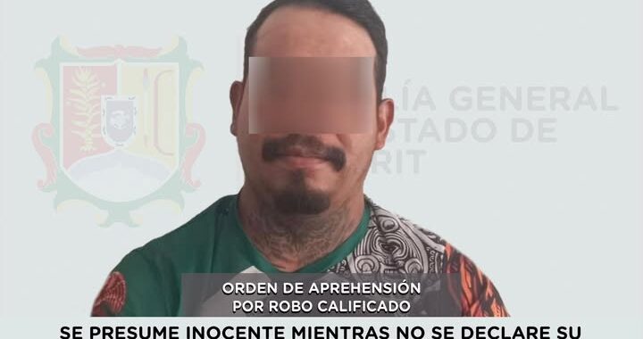 CAPTURADO EN SANTA MARÍA DEL ORO POR ROBO CALIFICADO.