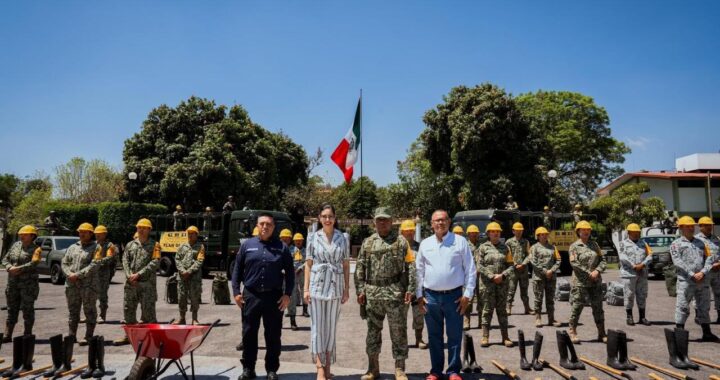 Geraldine participa en reunión de la 13va Zona Militar por temporada de huracanes.