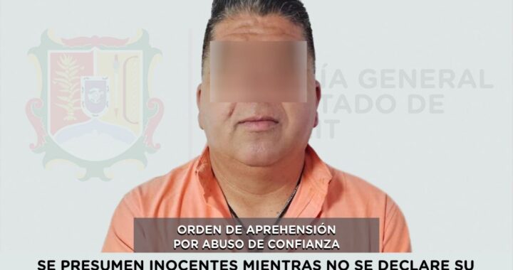 SE LE EJECUTA ORDEN DE APREHENSIÓN POR EL DELITO DE ABUSO DE CONFIANZA.