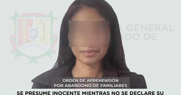 DETENIDA EN XALISCO POR EL DELITO DE ABANDONO DE FAMILIARES.