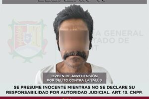 APREHENDIDO EN TEPIC POR POSESIÓN DE ESTUPEFACIENTES.