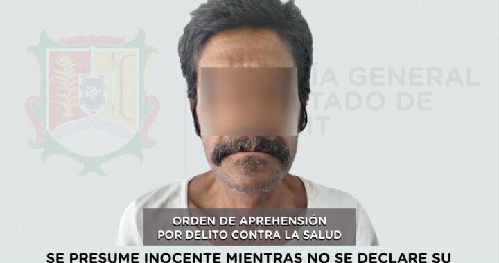APREHENDIDO EN TEPIC POR POSESIÓN DE ESTUPEFACIENTES.