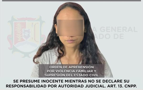 CAPTURADA POR VIOLENCIA FAMILIAR Y SUPRESIÓN DEL ESTADO CIVIL.