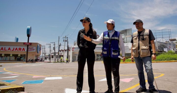 Promueve Geraldine una ciudad más segura con urbanismo táctico.