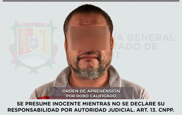 DETENIDO EN RUIZ POR ROBO CALIFICADO.
