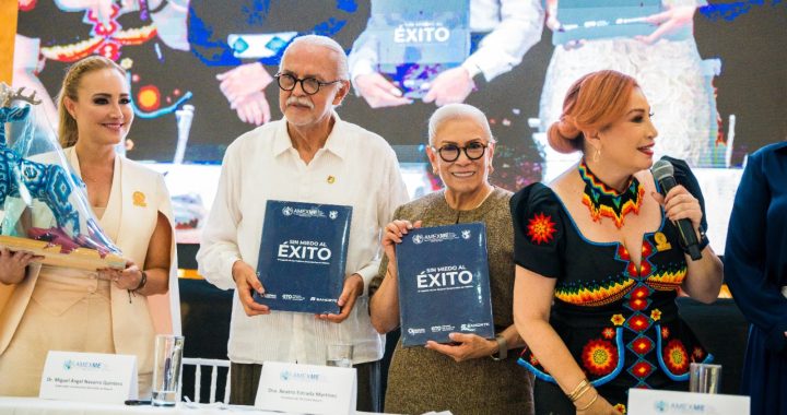 Encabezan Beatriz Estrada y Miguel Ángel Navarro toma de protesta de AMEXME Nayarit 2025–2028.