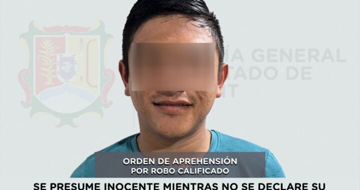 CAPTURADO EN SANTIAGO IXCUINTLA POR ROBO CALIFICADO.