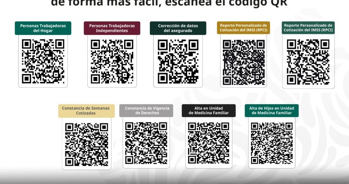 Habilita IMSS códigos QR para facilitar el acceso de trámites y servicios para promover digitalización y autoservicio .
