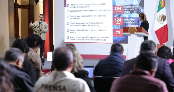 Avanza estrategia 2-30-100 del IMSS con 953 mil cirugías, 16 millones de consultas de especialidad y 63 millones de Medicina Familiar .