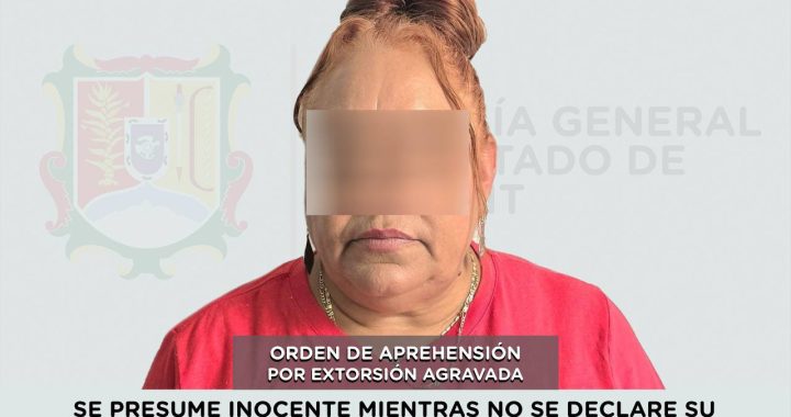 APREHENDIDA PRESUNTA RESPONSABLE DE EXTORSIÓN AGRAVADA .